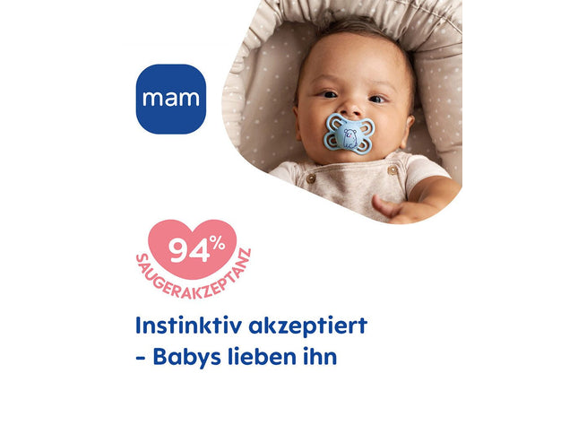 MAM Perfect Silikon 0-6 blue - My Comfy Nest