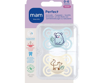 MAM Perfect Silikon 0-6 blue - My Comfy Nest