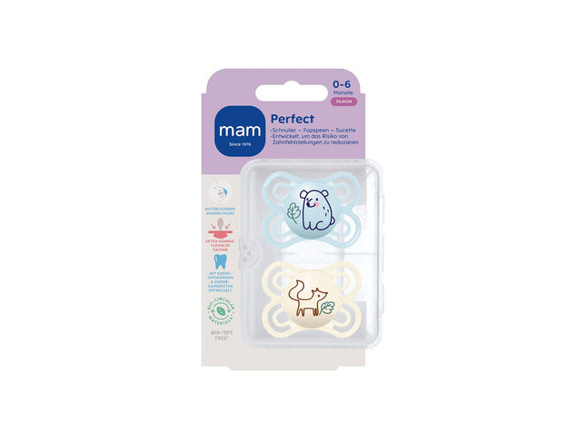 MAM Perfect Silikon 0-6 blue - My Comfy Nest
