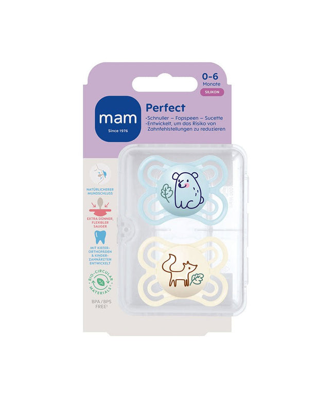 MAM Perfect Silikon 0-6 blue - My Comfy Nest