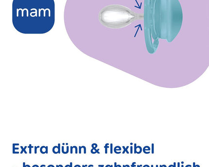 MAM Perfect Silikon 0-6 blue - My Comfy Nest