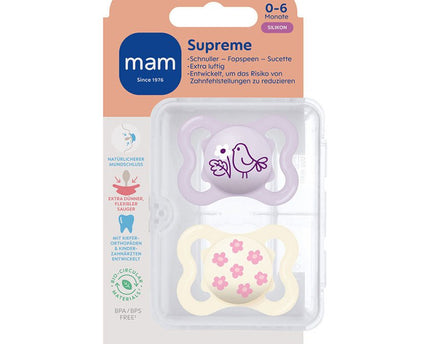 MAM Supreme Silikon 0-6 lilac - My Comfy Nest