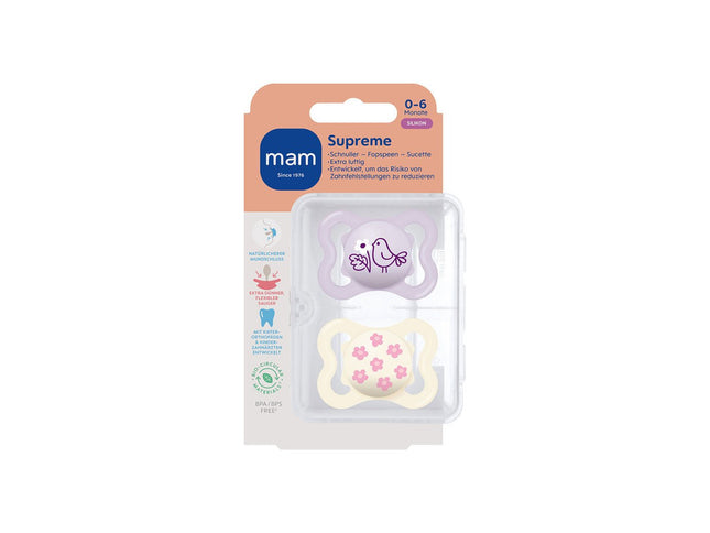MAM Supreme Silikon 0-6 lilac - My Comfy Nest