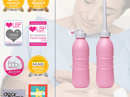 Maxi-Peri-Flasche 650ml – Sanfte Intimreinigung nach der Geburt-Rosa - My Comfy Nest