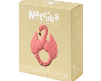 Naturkautschuk Beißring Flamingo - Rosa - My Comfy Nest
