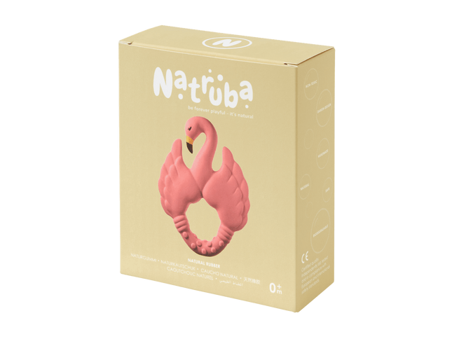 Naturkautschuk Beißring Flamingo - Rosa - My Comfy Nest