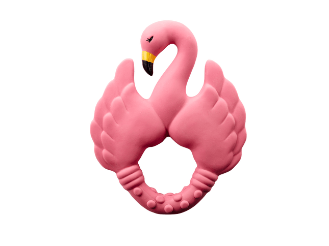 Naturkautschuk Beißring Flamingo - Rosa - My Comfy Nest