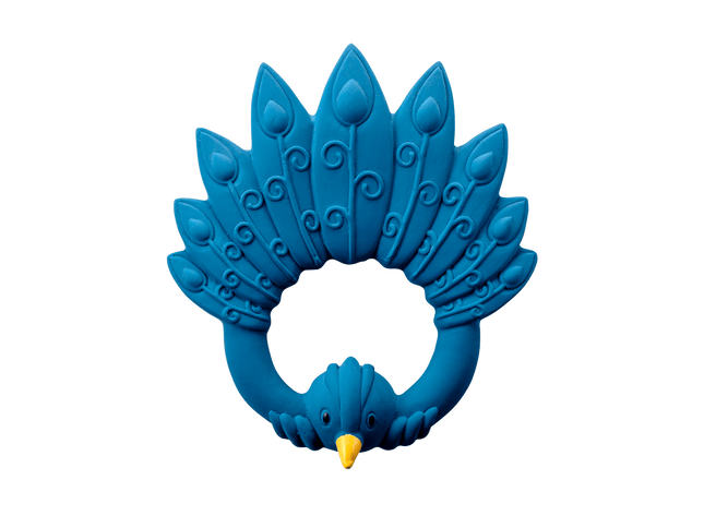 Naturkautschuk Beißring Pfau - My Comfy Nest