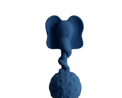 Naturkautschuk Rassel Elefant - Blau - My Comfy Nest