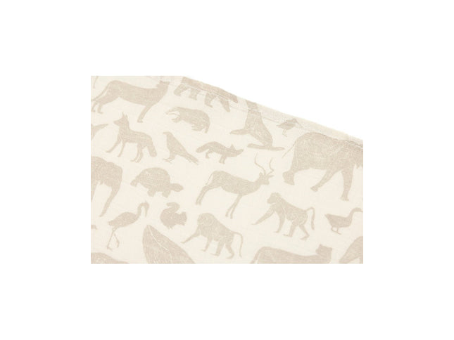 Spucktuch Hydrophil 70x70cm Animals - Nougat - 3 Stück - My Comfy Nest