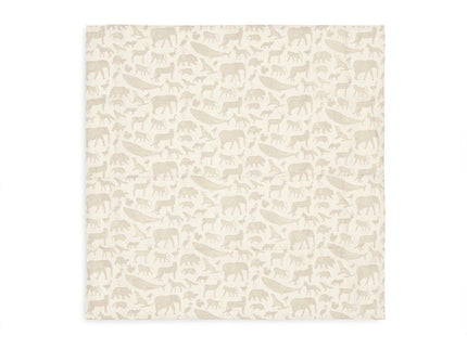 Spucktuch Hydrophil 70x70cm Animals - Nougat - 3 Stück - My Comfy Nest