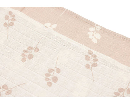 Spucktuch Hydrophil 70x70cm Twig - Wild Rose - 3 Stück - My Comfy Nest