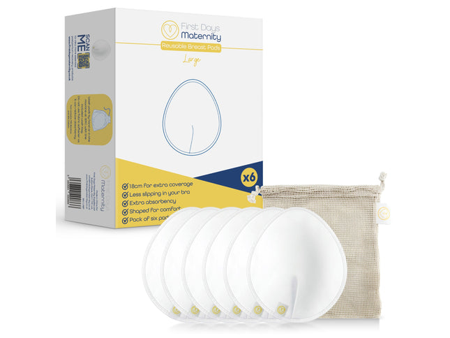 Waschbare Stilleinlagen für große Oberweiten (Größe DD+) -6er-Pack - My Comfy Nest