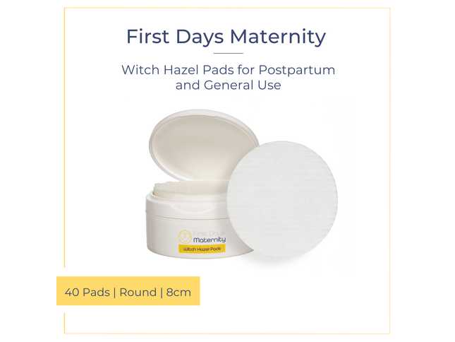 Witch Hazel Pads–Natürliche Wochenbettpflege mit Hamamelis-40 Pads - My Comfy Nest